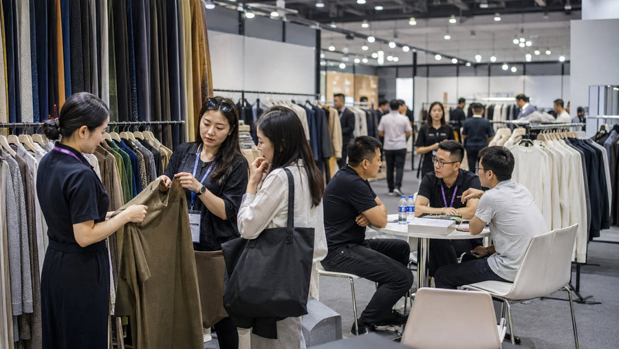 Apparel buyers meeting clothing suppliers at Canton Fair 2026 Phase 3