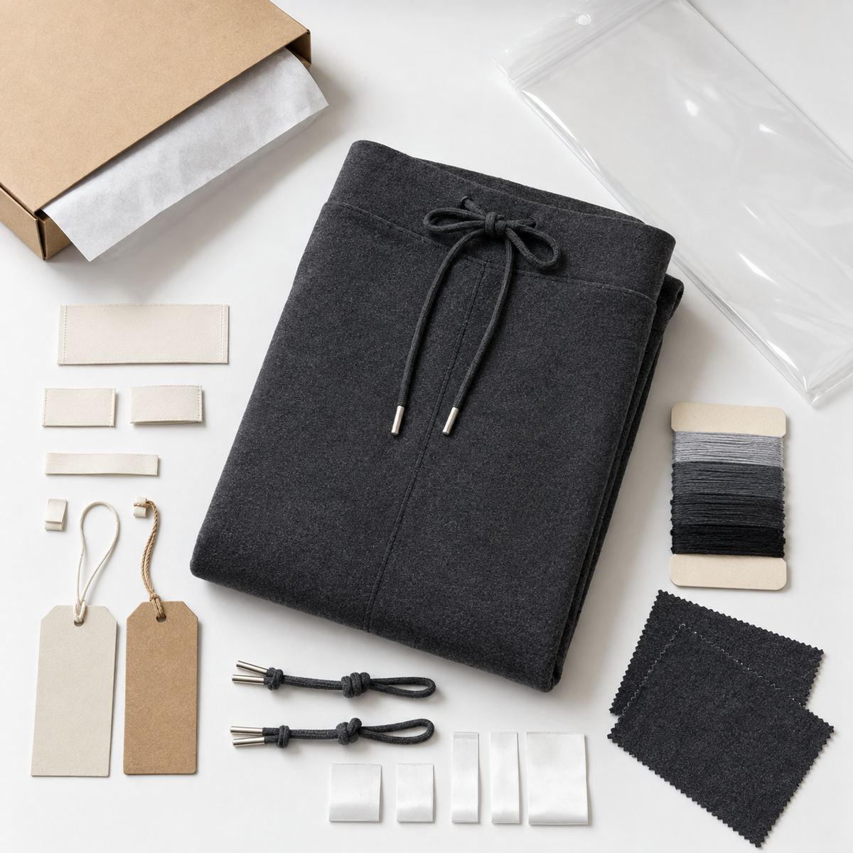 Drawstring Wide-Leg Trousers — 7