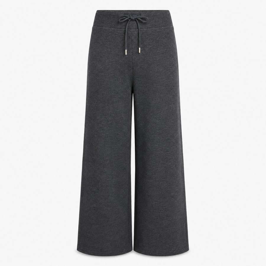 Drawstring Wide-Leg Trousers