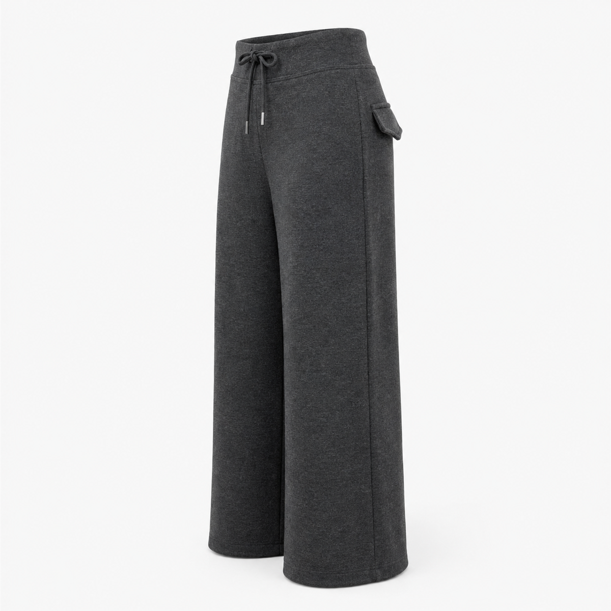 Drawstring Wide-Leg Trousers — 2